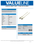 Valueline VLSP41000W150 coaxial cable