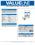 Valueline VLSB40940W coaxial connector