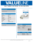 Valueline VLSB40952W cable splitter or combiner