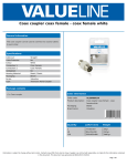 Valueline VLSB40941W coaxial connector