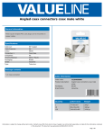 Valueline VLSB40900W coaxial connector