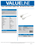 Valueline VLEP10000W20 power cable