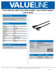 Valueline VLSP40100B15 coaxial cable