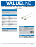 Valueline VLSP40100W30 coaxial cable
