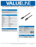 Valueline VLSP40000B30 coaxial cable