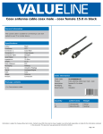 Valueline VLSP40000B150 coaxial cable