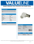 Valueline VLSP40924W coaxial connector