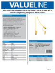 Valueline VLMP39400Y1.00 USB cable