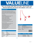 Valueline VLMP39410R1.00 USB cable