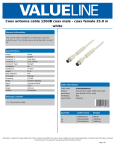 Valueline VLSP40020W250 coaxial cable