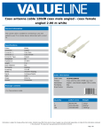 Valueline VLSP40120W20 coaxial cable