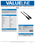 Valueline Toslink, 10m