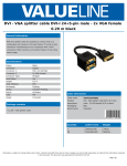 Valueline DVI-I/2x VGA, 0.20m