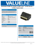 Valueline SCART/3x RCA + S-Video