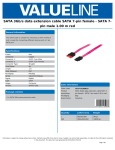 Valueline VLCP73105R10 SATA cable