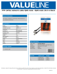 Valueline VLCB85110B100 networking cable