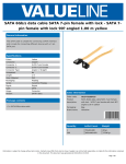 Valueline VLCP73255Y10 SATA cable
