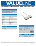 Valueline VLCP52100I20 printer cable