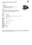 V7 Lamp for select Hitachi projectors