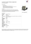 V7 Lamp for select Infocus projectors