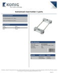 König SAT-RH20/SET mounting kit