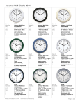 Geneva Clock Company 09152G wall clock
