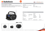 AudioSonic CD-1596 CD radio