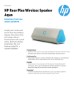 HP Roar Plus Blue Wireless Speaker