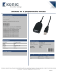 König RC-PROG-KIT input device accessory