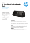 HP Roar Plus Black Wireless Speaker