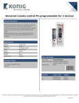 König KN-EASYPRO20B remote control