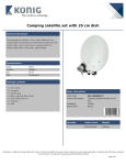 König SAT-CAMPSET13 satellite antenna