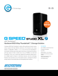 G-Technology GSPEED StudioXL Thndrblt2 64TB