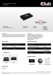 CLUB3D SenseVision USB 3.0 to HDMI 4K Graphics Adapter