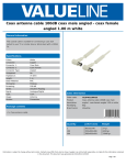 Nedis VLSP40110W10 coaxial cable