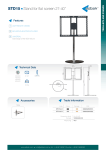 Edbak STD15 flat panel floorstand