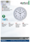 Dexford RCW100 wall clock