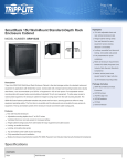 Tripp Lite SmartRack 15U Wall-Mount Standard-Depth Rack Enclosure Cabinet
