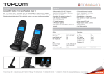 Topcom Cordless DECT-phone - Twin Black