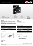 CLUB3D DisplayPort to HDMI 4K Adapter Cable