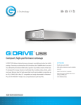 G-Technology GDrive USB G1 4000GB Silver PA