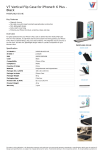 V7 Vertical Flip Case for iPhone® 6 Plus - Black