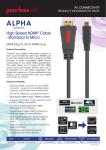 Peerless Alpha HDMI, 3m