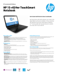 HP TouchSmart 15-r024nr
