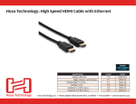 Hosa Technology 1.5ft, HDMI - HDMI