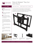 Premier Mounts LMVS flat panel wall mount