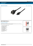 Ednet 84551 power cable