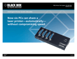 Black Box SW137A printer switch