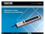 Black Box PS181A-R3 power distribution unit PDU