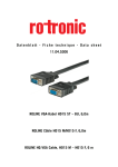 ROLINE HQ VGA Cable, HD15 M - HD15 F 6 m